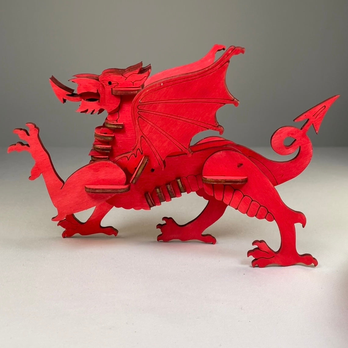 Welsh Dragon Puzzle Kit - Flat Pack Model Kit By Curious Rabbit ® - Curious Rabbit
