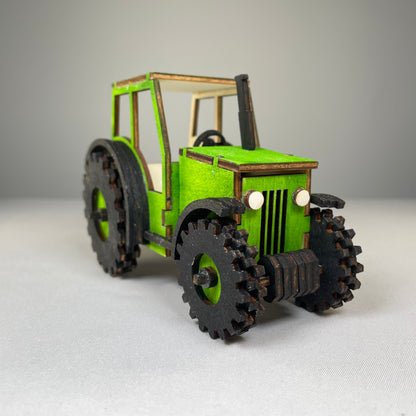 Tractor Puzzle - Flat Pack Model Kit by Curious Rabbit ®