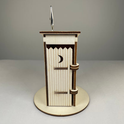 Outhouse WC Toilet - Flat Pack Model Kit by Curious Rabbit ® - Curious Rabbit