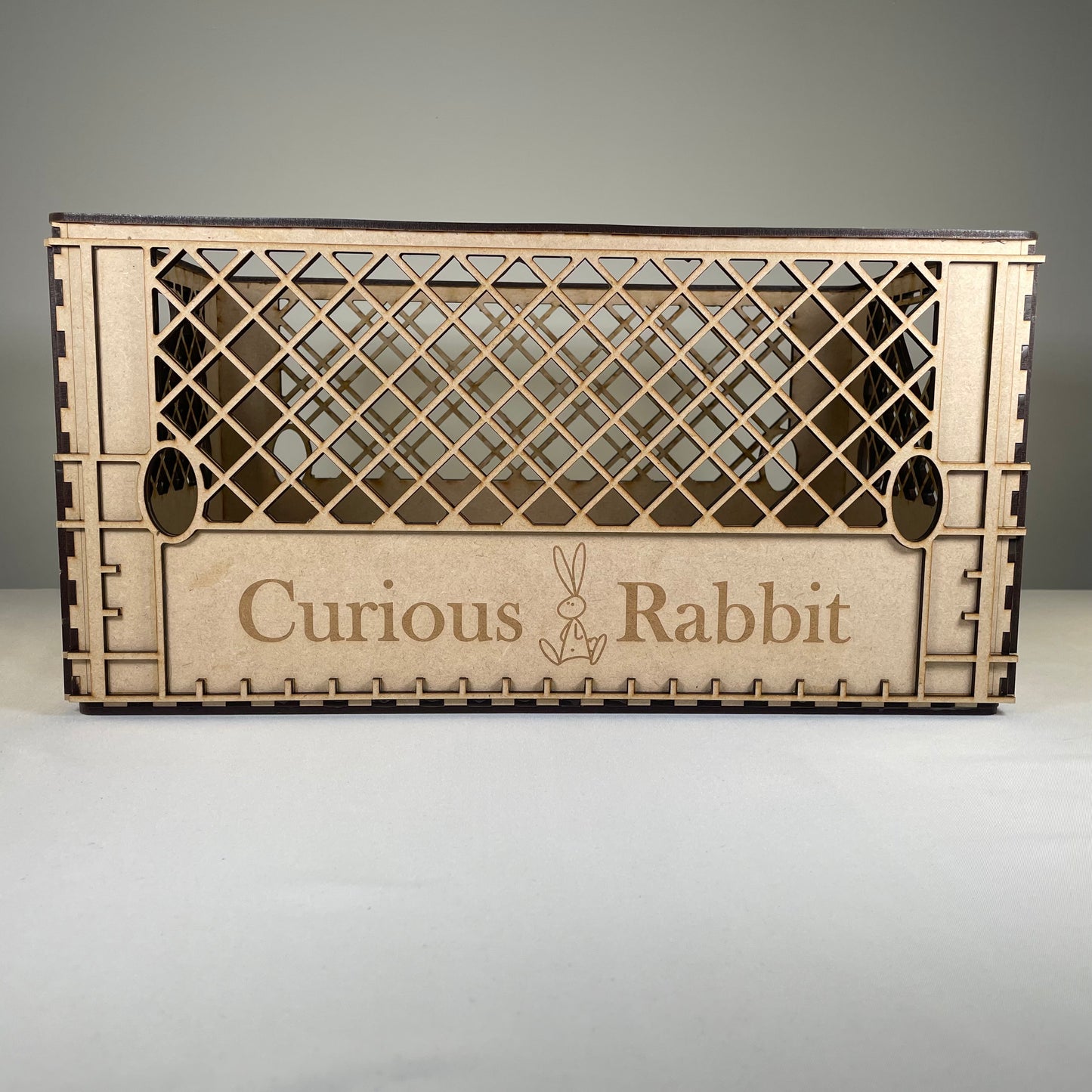 Milk Crate (Large) - Flat Pack Model Kit By Curious Rabbit ® - Curious Rabbit