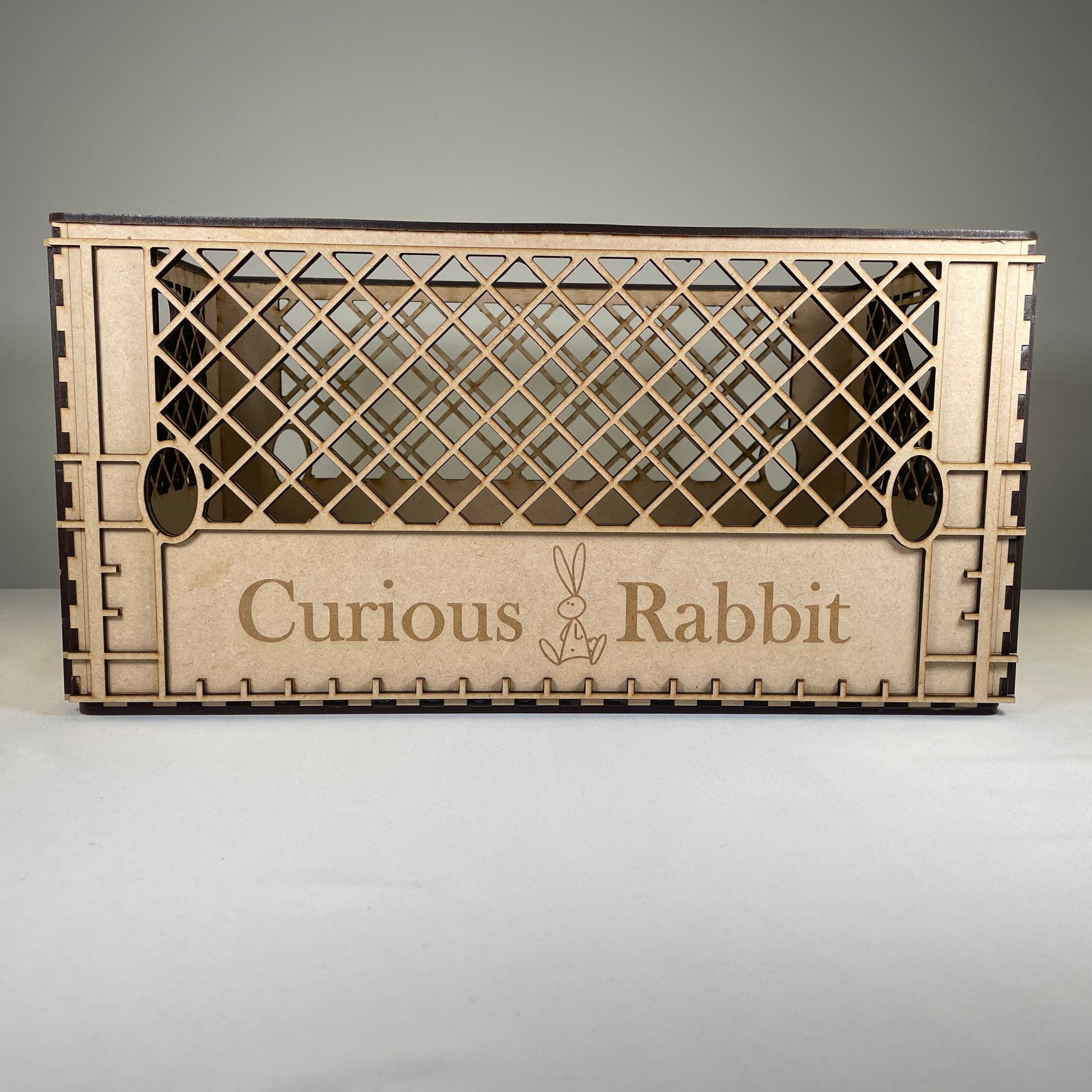 Milk Crate (Large) - Flat Pack Model Kit By Curious Rabbit ® - Curious Rabbit