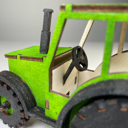 Tractor Puzzle - Flat Pack Model Kit by Curious Rabbit ®