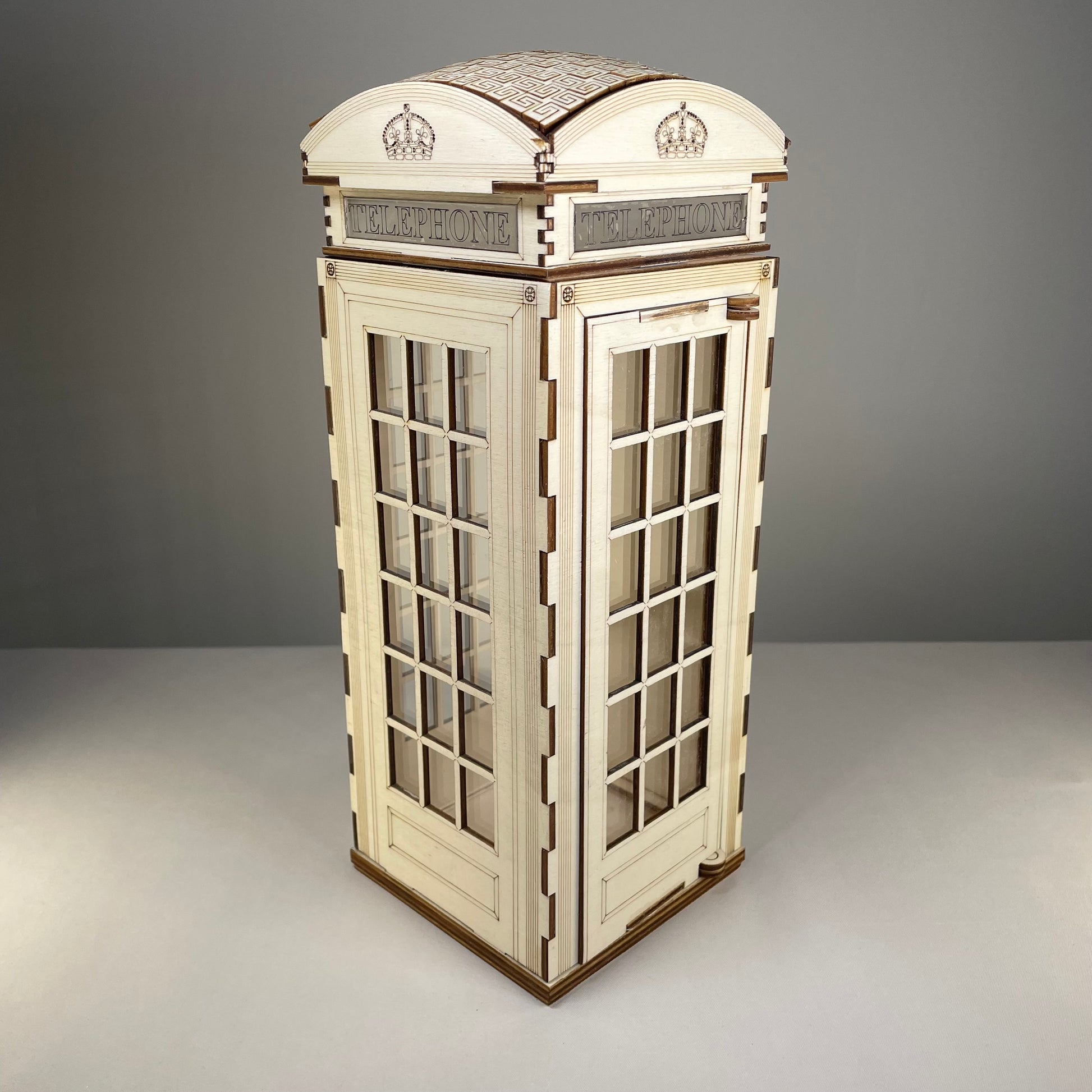 Telephone Box Lamp - Flat Pack Model Kit by Curious Rabbit ® - Curious Rabbit