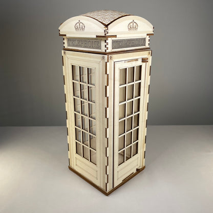 Telephone Box Lamp - Flat Pack Model Kit by Curious Rabbit ® - Curious Rabbit