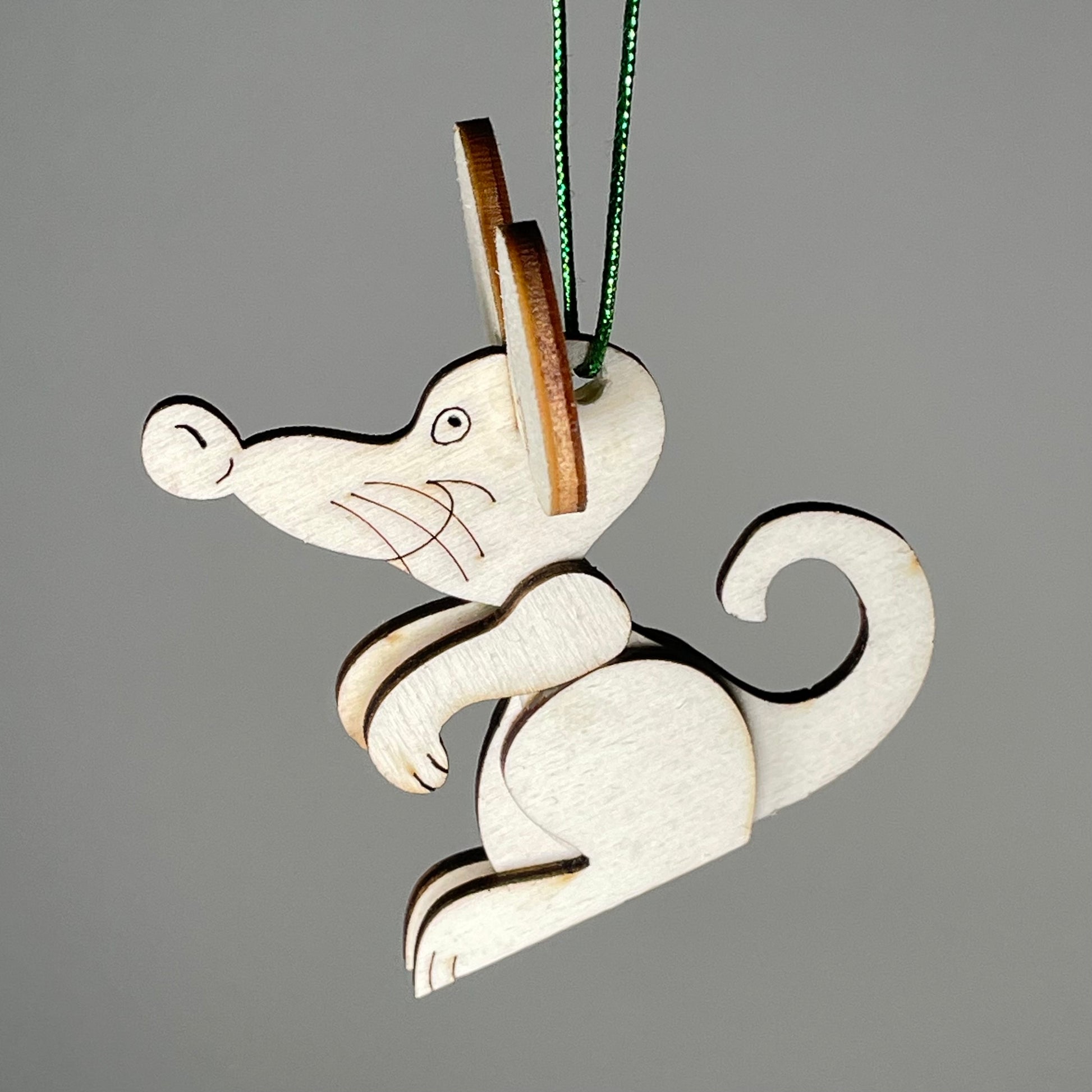 Mouse Bauble - Handmade Ornament by Curious Rabbit ® - Curious Rabbit
