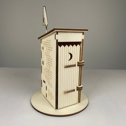 Outhouse WC Toilet - Flat Pack Model Kit by Curious Rabbit ® - Curious Rabbit