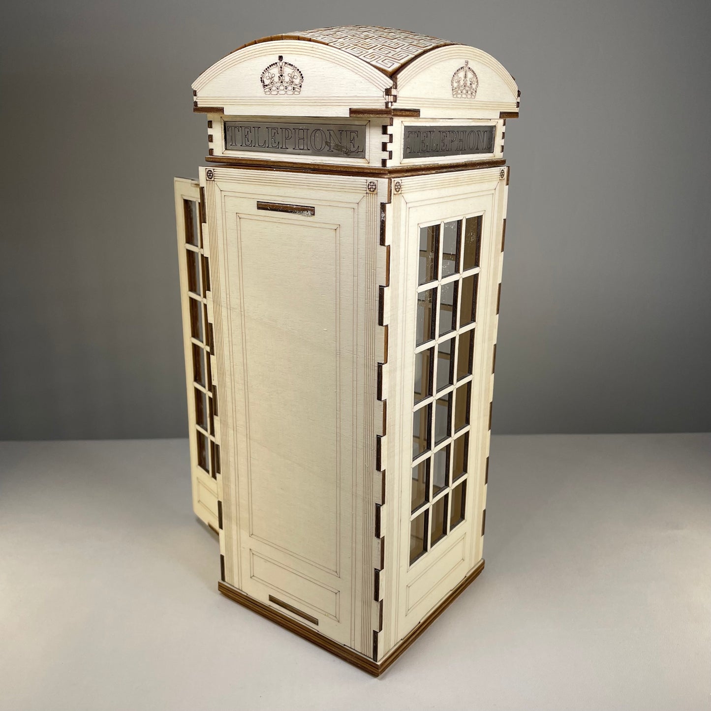 Telephone Box Lamp - Flat Pack Model Kit by Curious Rabbit ® - Curious Rabbit