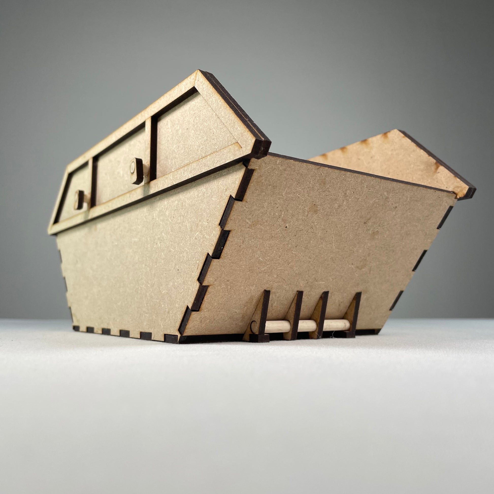 Skip Waste Container - Flatpack Model Kit by Curious Rabbit ® - Curious Rabbit