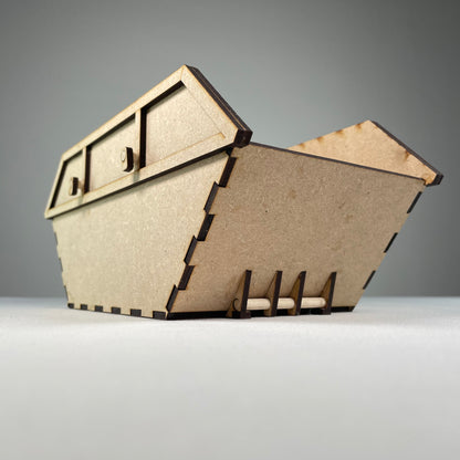 Skip Waste Container - Flatpack Model Kit by Curious Rabbit ® - Curious Rabbit