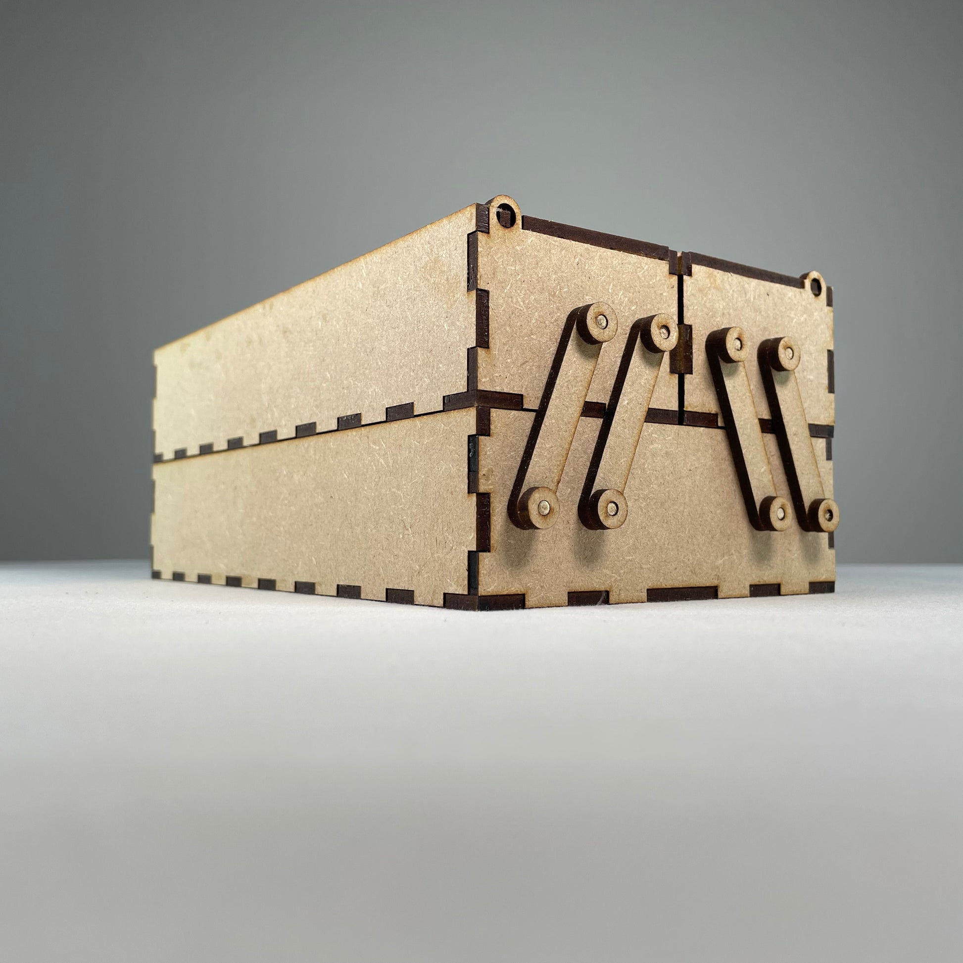 Small Two Tier Toolbox - Flatpack Model Kit by Curious Rabbit ® - Curious Rabbit