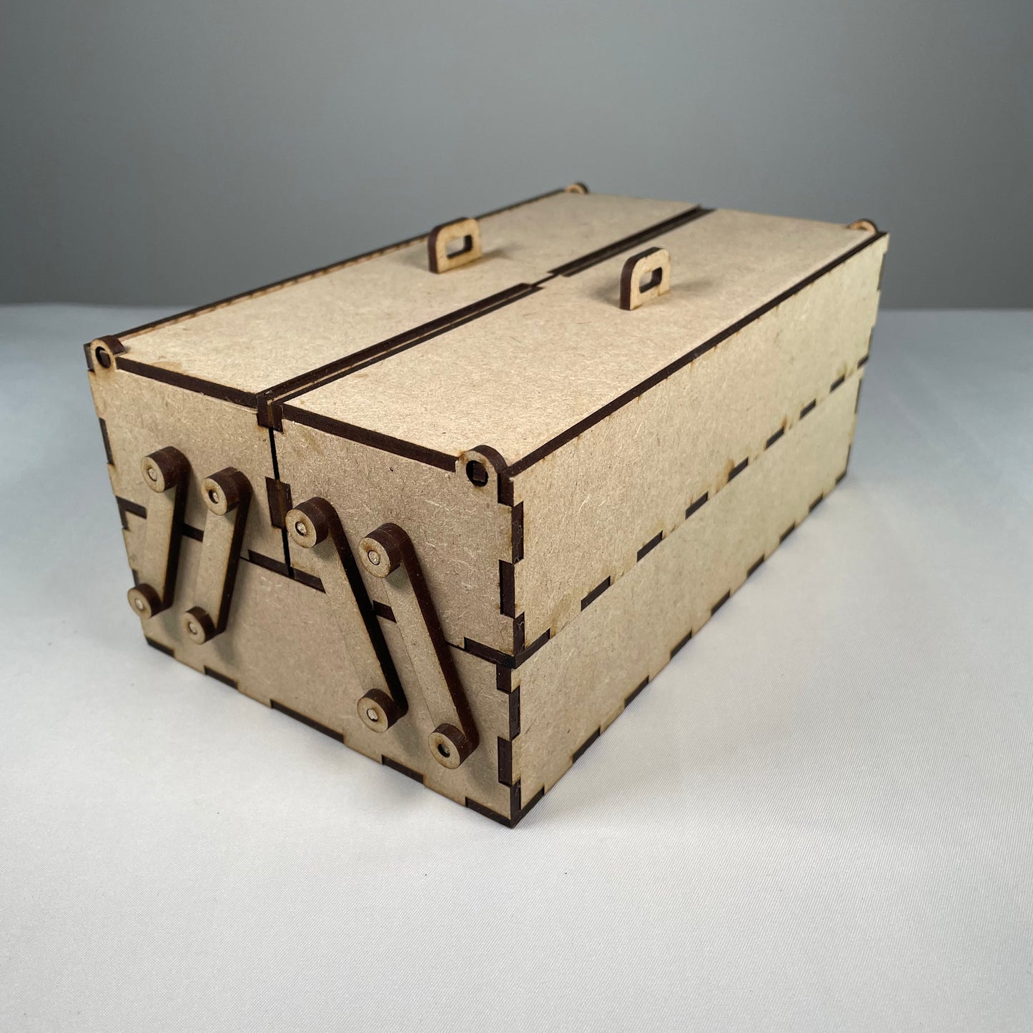 Small Two Tier Toolbox - Flatpack Model Kit by Curious Rabbit ® - Curious Rabbit