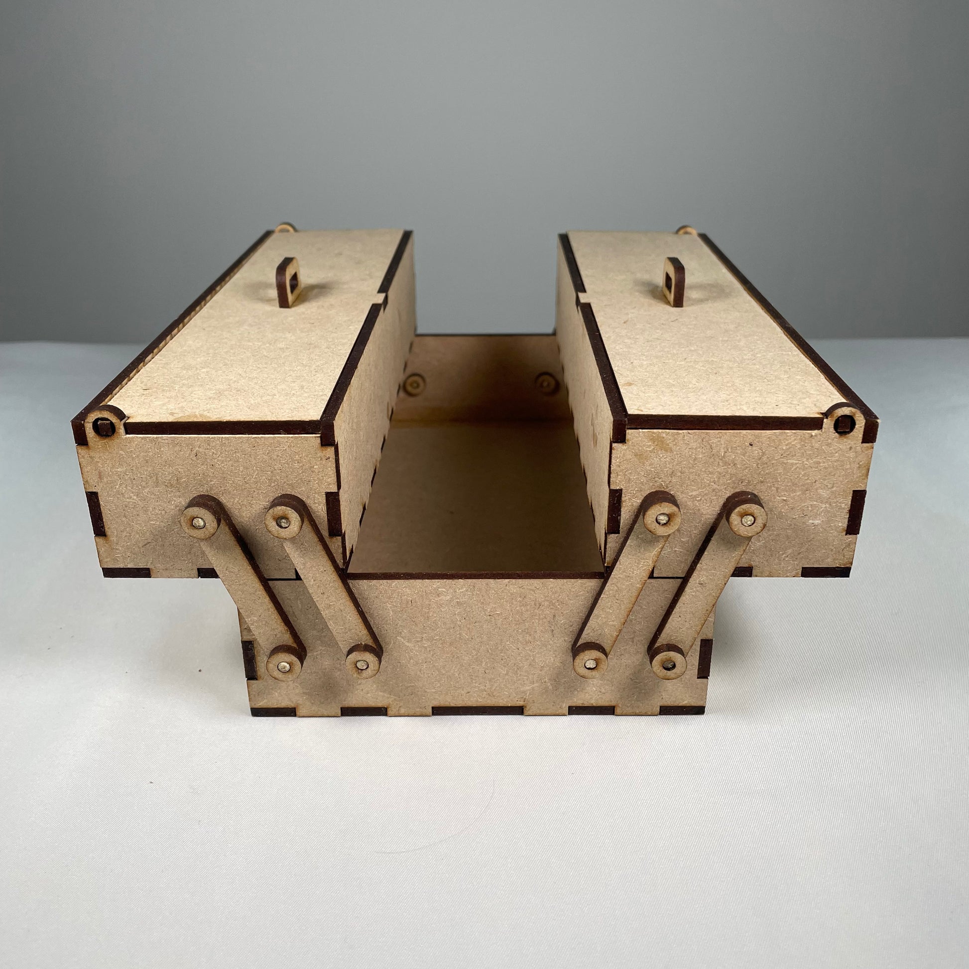 Small Two Tier Toolbox - Flatpack Model Kit by Curious Rabbit ® - Curious Rabbit