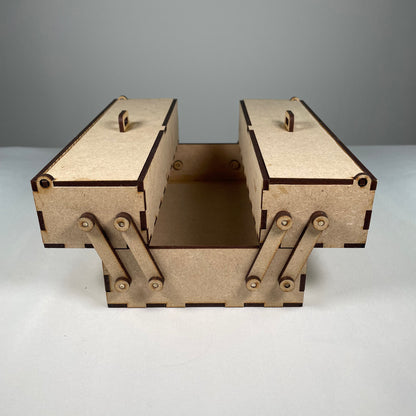 Small Two Tier Toolbox - Flatpack Model Kit by Curious Rabbit ® - Curious Rabbit