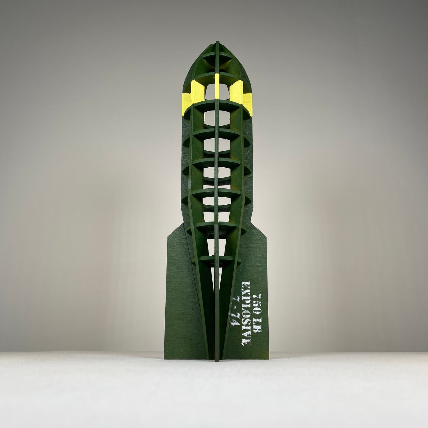 Prop WW2 Bomb  - Flat Pack Model Kit by Curious Rabbit ®