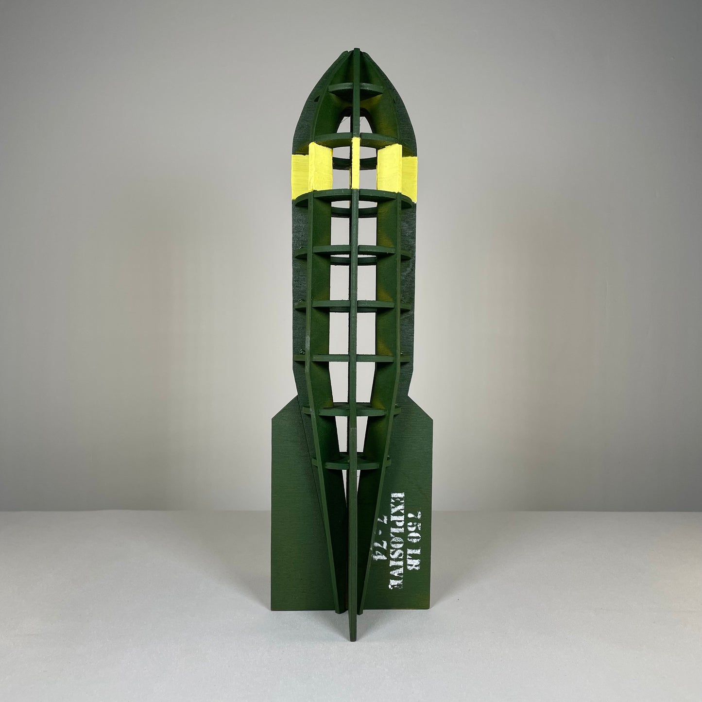 Prop WW2 Bomb  - Flat Pack Model Kit by Curious Rabbit ®