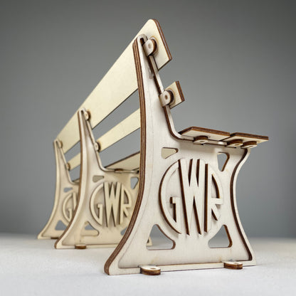 GWR Bench - Flat Pack Model Kit by Curious Rabbit ® - Curious Rabbit