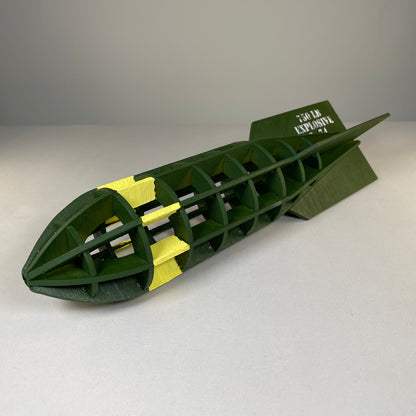 Prop WW2 Bomb  - Flat Pack Model Kit by Curious Rabbit ®
