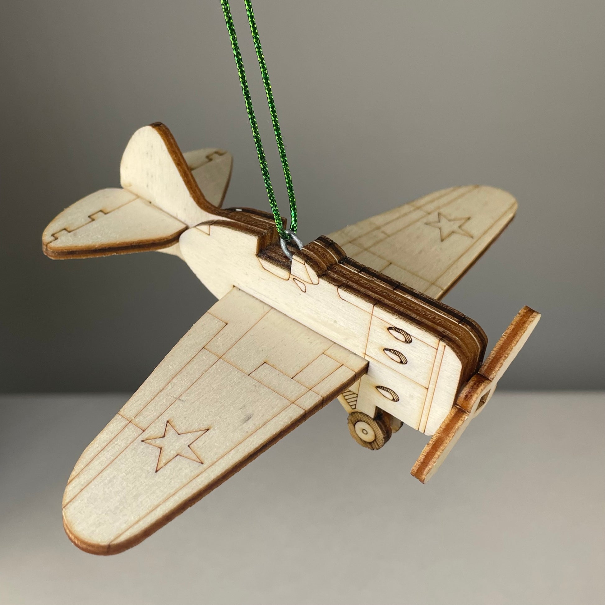 Plane Bauble - Handmade Christmas Ornament by Curious Rabbit ® - Curious Rabbit