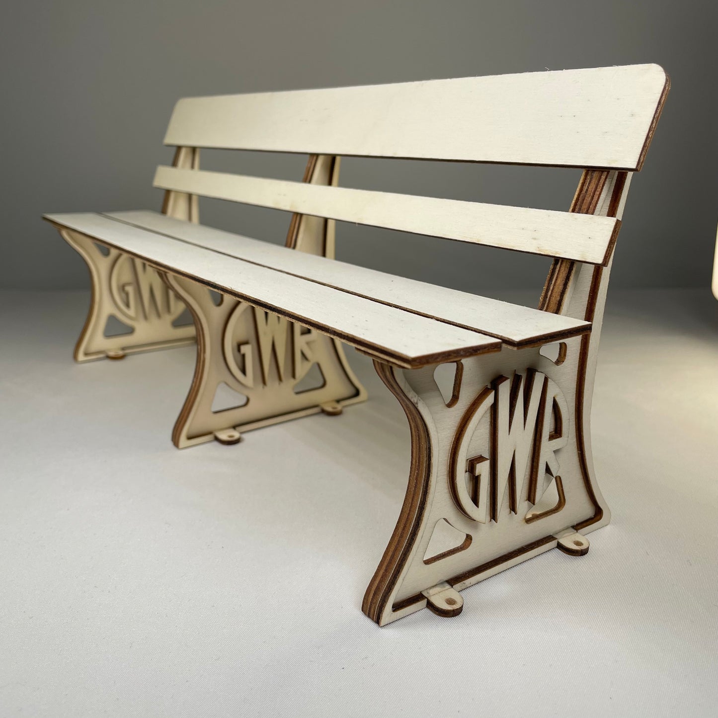 GWR Bench - Flat Pack Model Kit by Curious Rabbit ® - Curious Rabbit