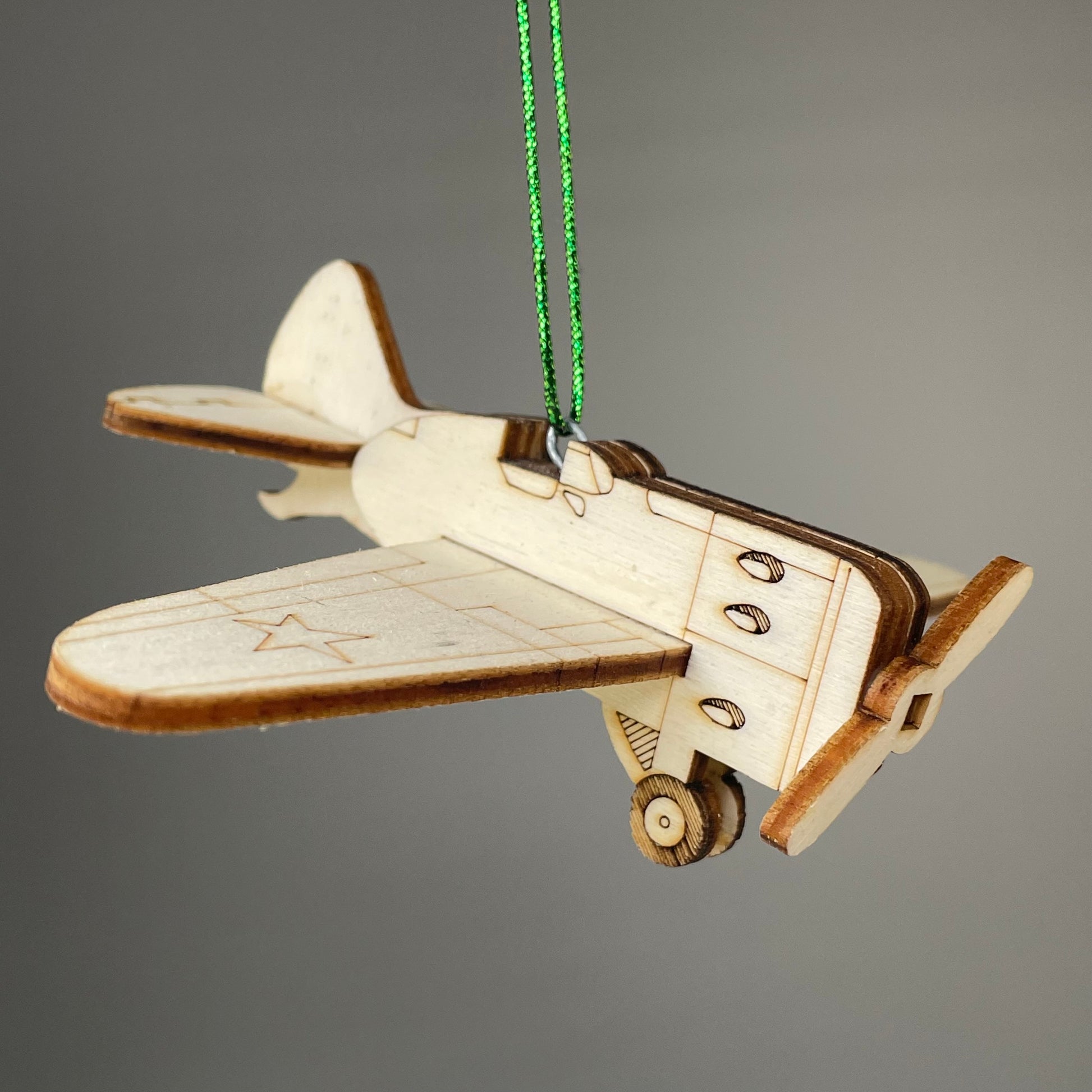 Plane Bauble - Handmade Christmas Ornament by Curious Rabbit ® - Curious Rabbit