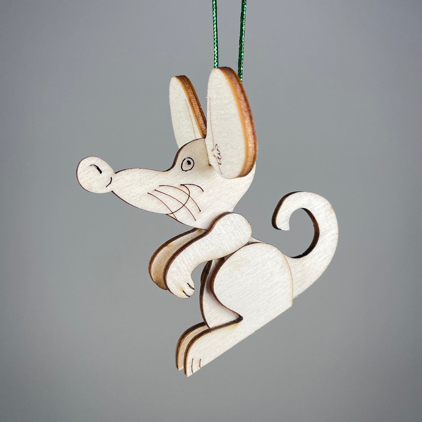 Mouse Bauble - Handmade Ornament by Curious Rabbit ® - Curious Rabbit
