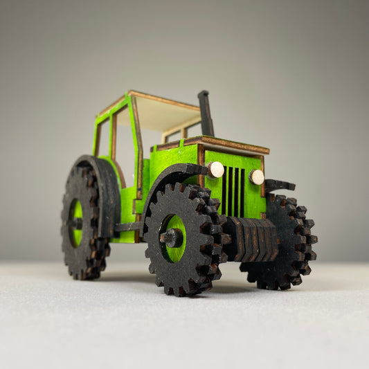 Tractor Puzzle - Flat Pack Model Kit by Curious Rabbit ®