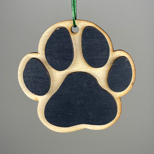 Dog Paw Print Bauble - Handmade Ornament by Curious Rabbit ® - Curious Rabbit