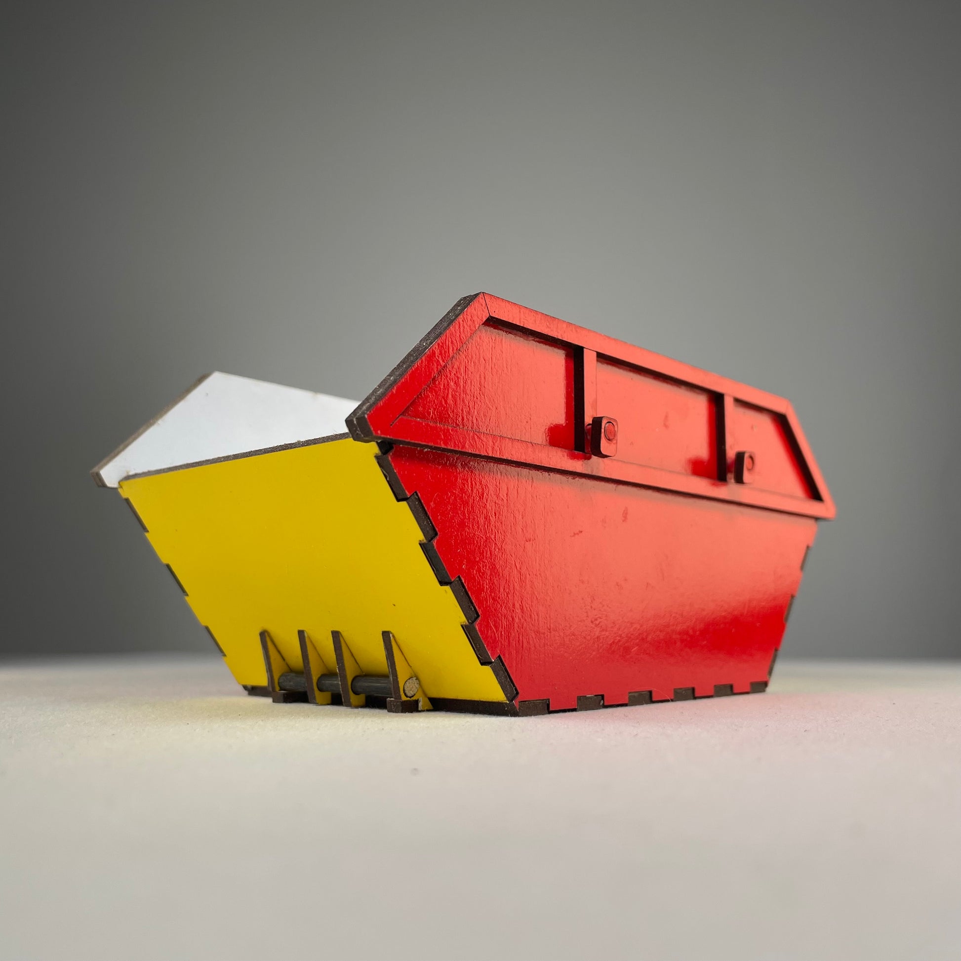 Skip Waste Container - Flat Pack Model Kit by Curious Rabbit ® - Curious Rabbit