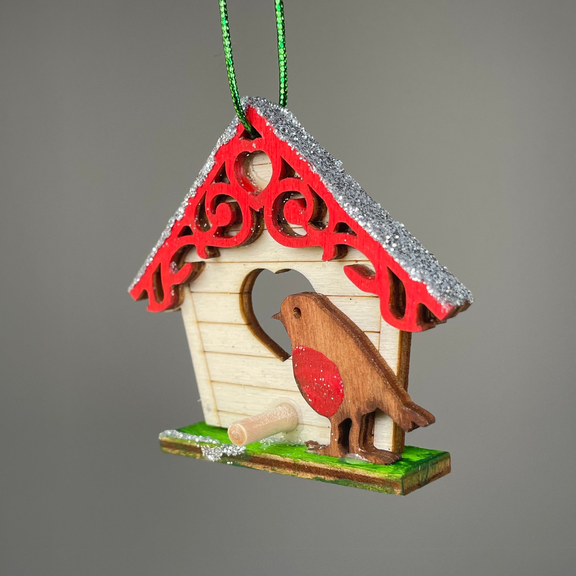 Birdhouse Bauble - Handmade Christmas Ornament by Curious Rabbit ® - Curious Rabbit
