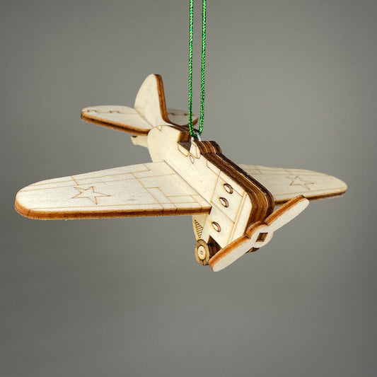 Plane Bauble - Handmade Christmas Ornament by Curious Rabbit ® - Curious Rabbit
