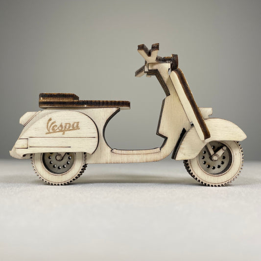 Vespa Ornmanent (Plain) - Handmade Ornament by Curious Rabbit ® - Curious Rabbit