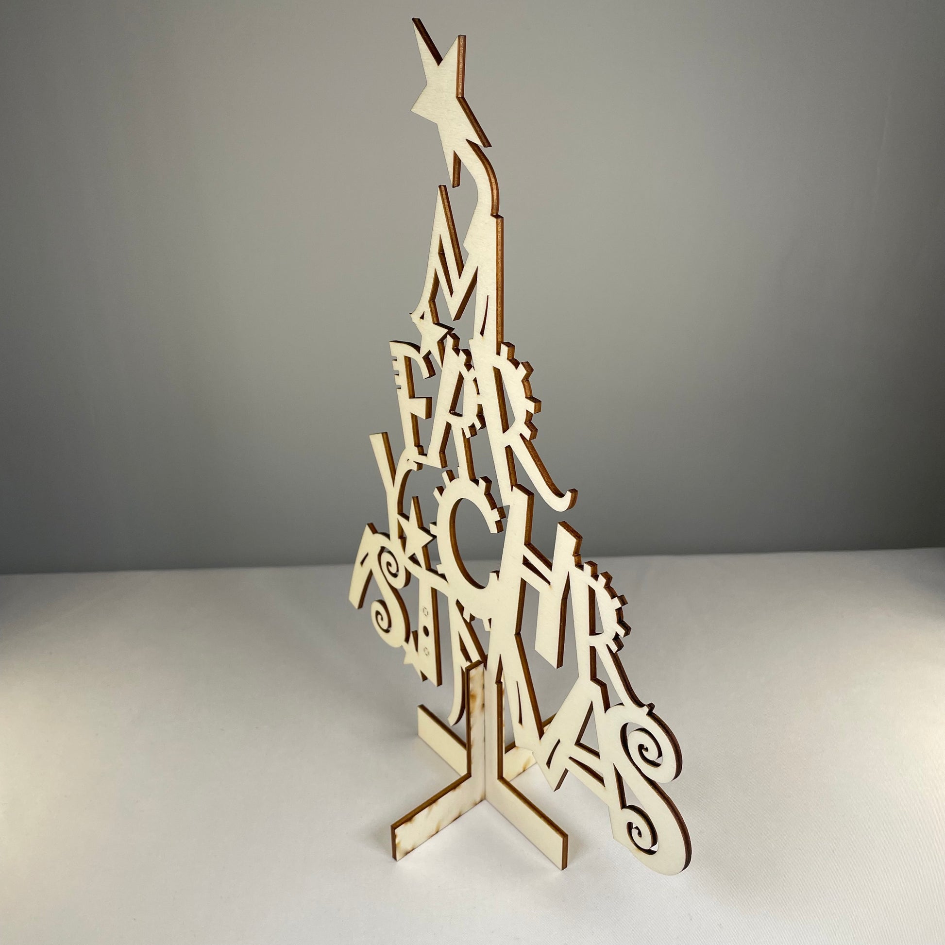 Christmas Tree #1 Kit - Flat Pack Model Kit by Curious Rabbit ® - Curious Rabbit