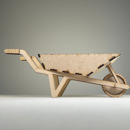 Wheelbarrow Planter - Flat Pack Model Kit by Curious Rabbit ® - Curious Rabbit