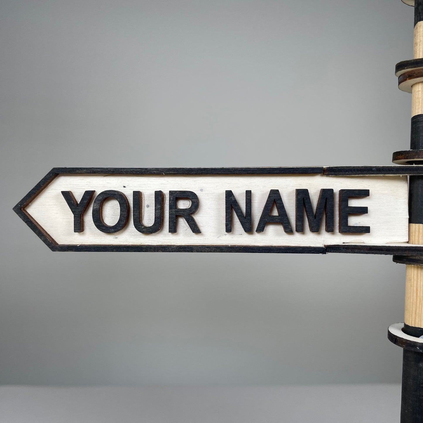 Traditional Direction Sign - Handmade Ornament by Curious Rabbit ® - Curious Rabbit