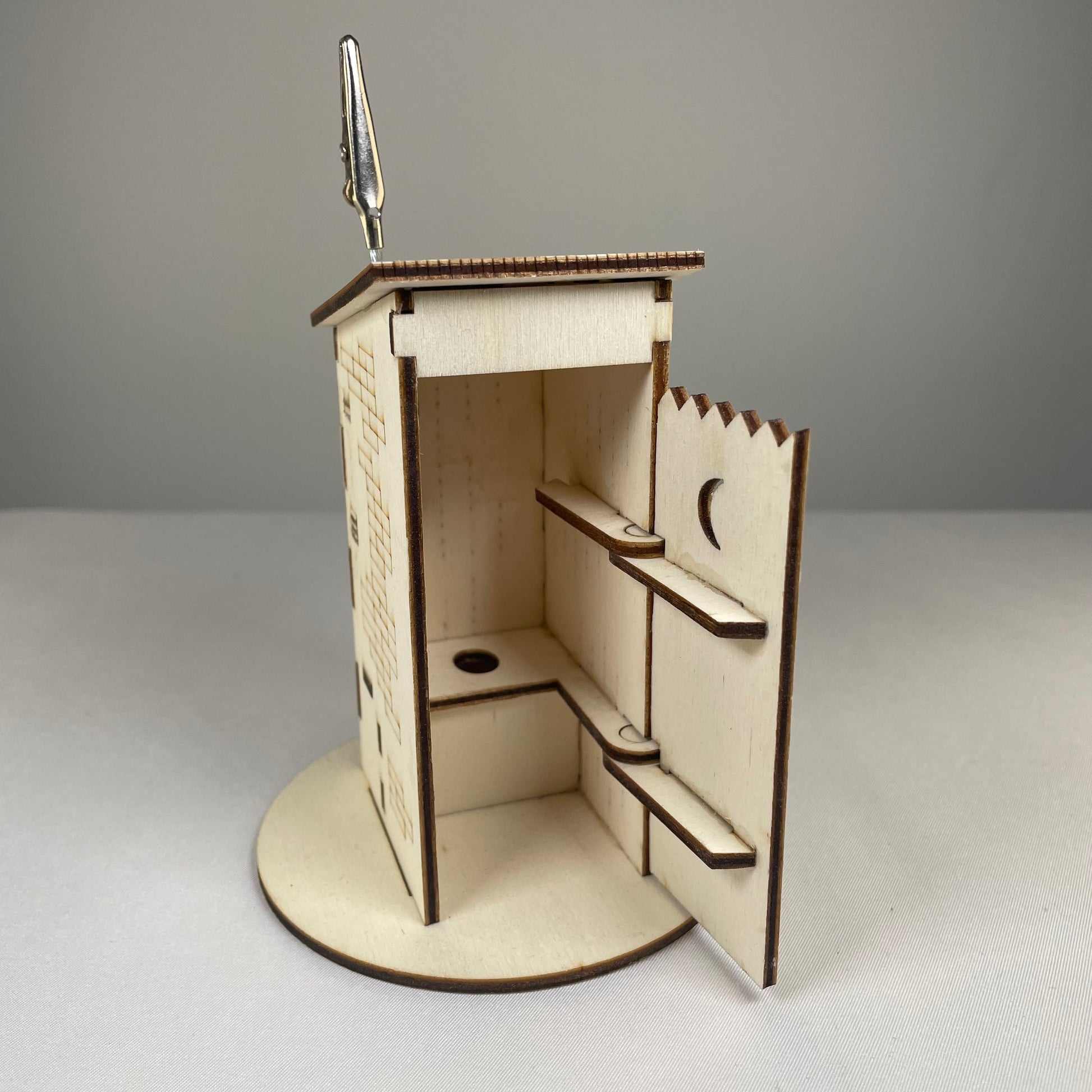 Outhouse WC Toilet - Flat Pack Model Kit by Curious Rabbit ® - Curious Rabbit