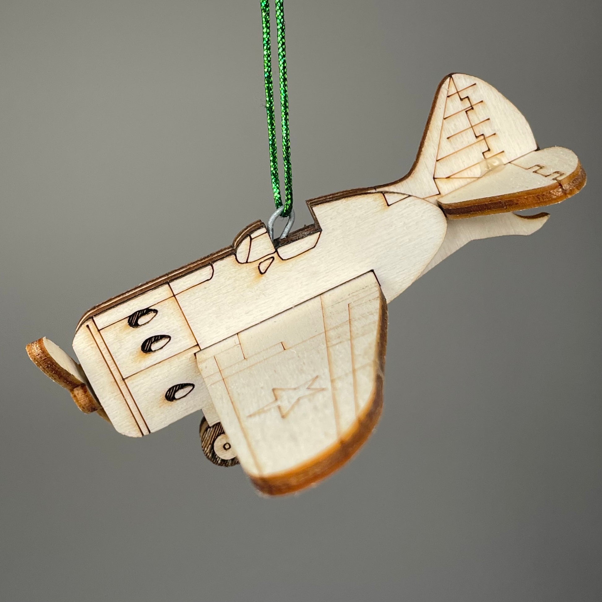 Plane Bauble - Handmade Christmas Ornament by Curious Rabbit ® - Curious Rabbit