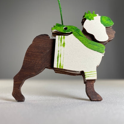 Companion Dog Bauble - Handmade Ornament by Curious Rabbit ® - Curious Rabbit