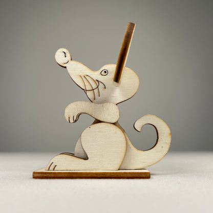 Mouse Ornament - Handmade Ornament by Curious Rabbit ® - Curious Rabbit