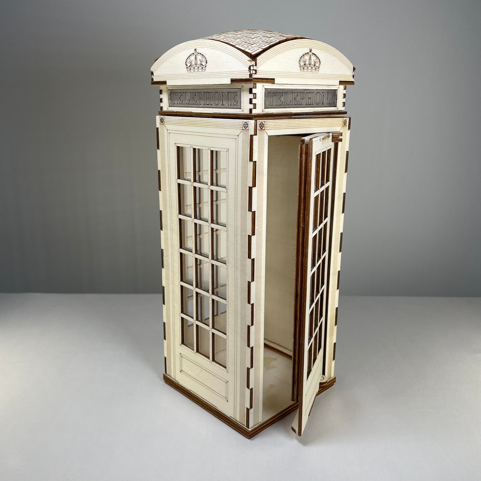 Telephone Box Lamp - Flat Pack Model Kit by Curious Rabbit ® - Curious Rabbit
