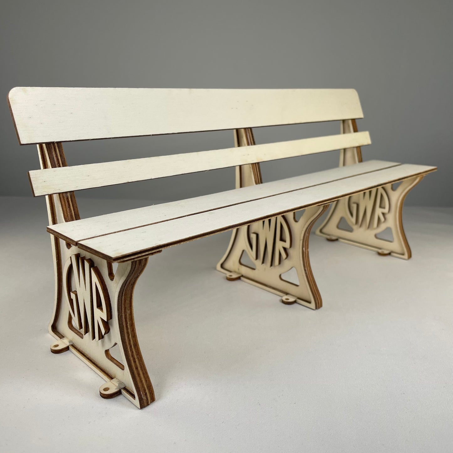 GWR Bench - Flat Pack Model Kit by Curious Rabbit ® - Curious Rabbit