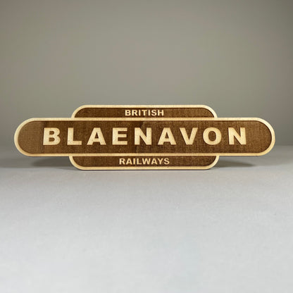 Railway Train Station Sign - Handmade Ornament by Curious Rabbit ® - Curious Rabbit