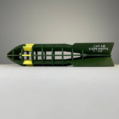 Prop WW2 Bomb  - Flat Pack Model Kit by Curious Rabbit ®