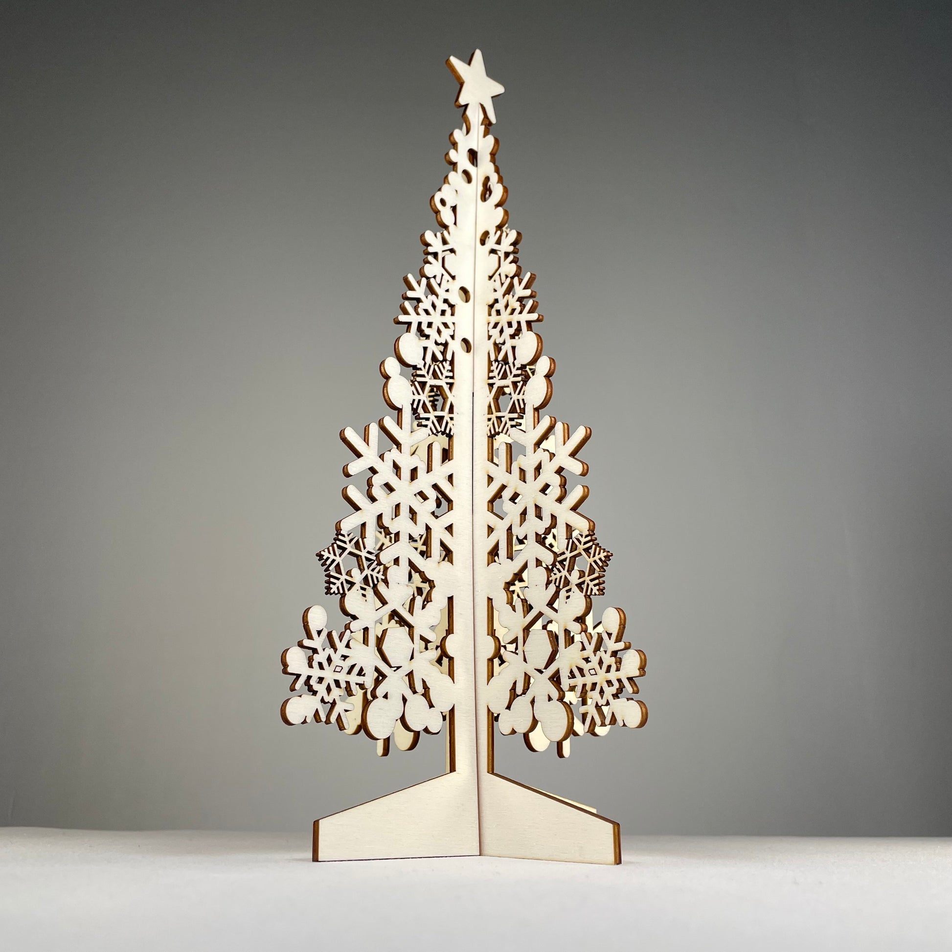 Christmas Tree Kit Bundle - Flat Pack Model Kit by Curious Rabbit ® - Curious Rabbit