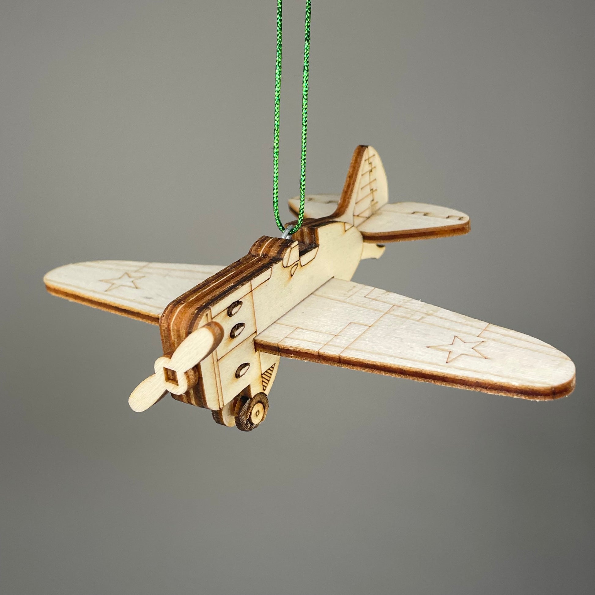 Plane Bauble - Handmade Christmas Ornament by Curious Rabbit ® - Curious Rabbit