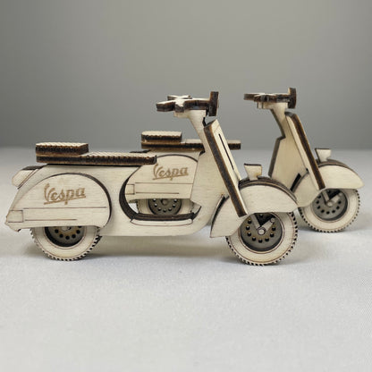 Vespa Ornmanent (Plain) - Handmade Ornament by Curious Rabbit ® - Curious Rabbit