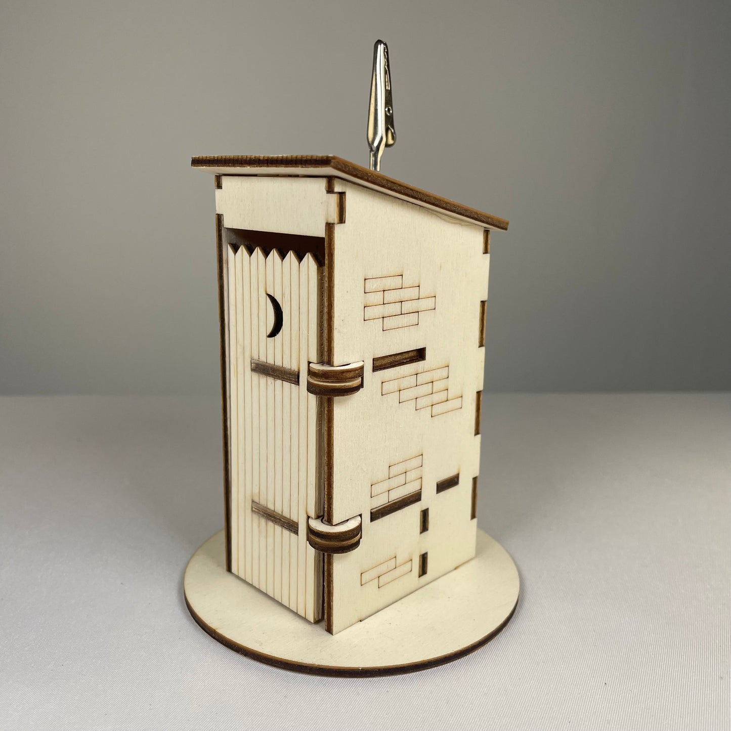 Outhouse WC Toilet - Flat Pack Model Kit by Curious Rabbit ® - Curious Rabbit