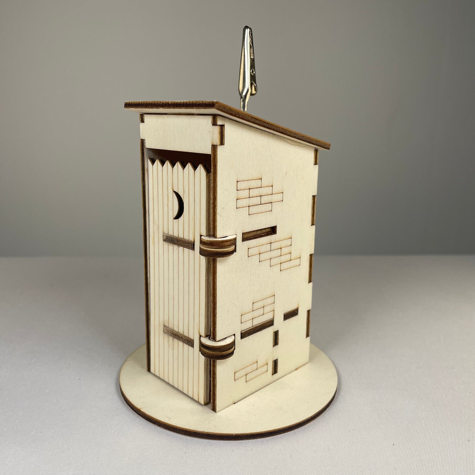 Outhouse WC Toilet - Flat Pack Model Kit by Curious Rabbit ® - Curious Rabbit