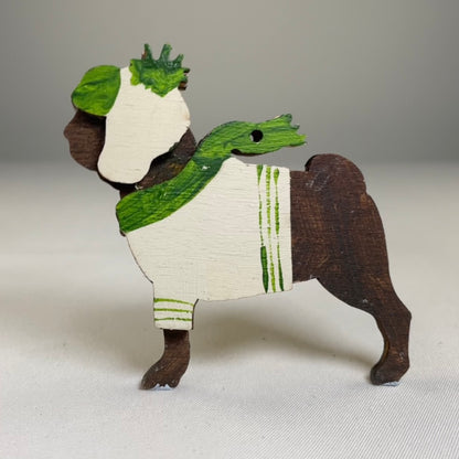 Companion Dog Bauble - Handmade Ornament by Curious Rabbit ® - Curious Rabbit