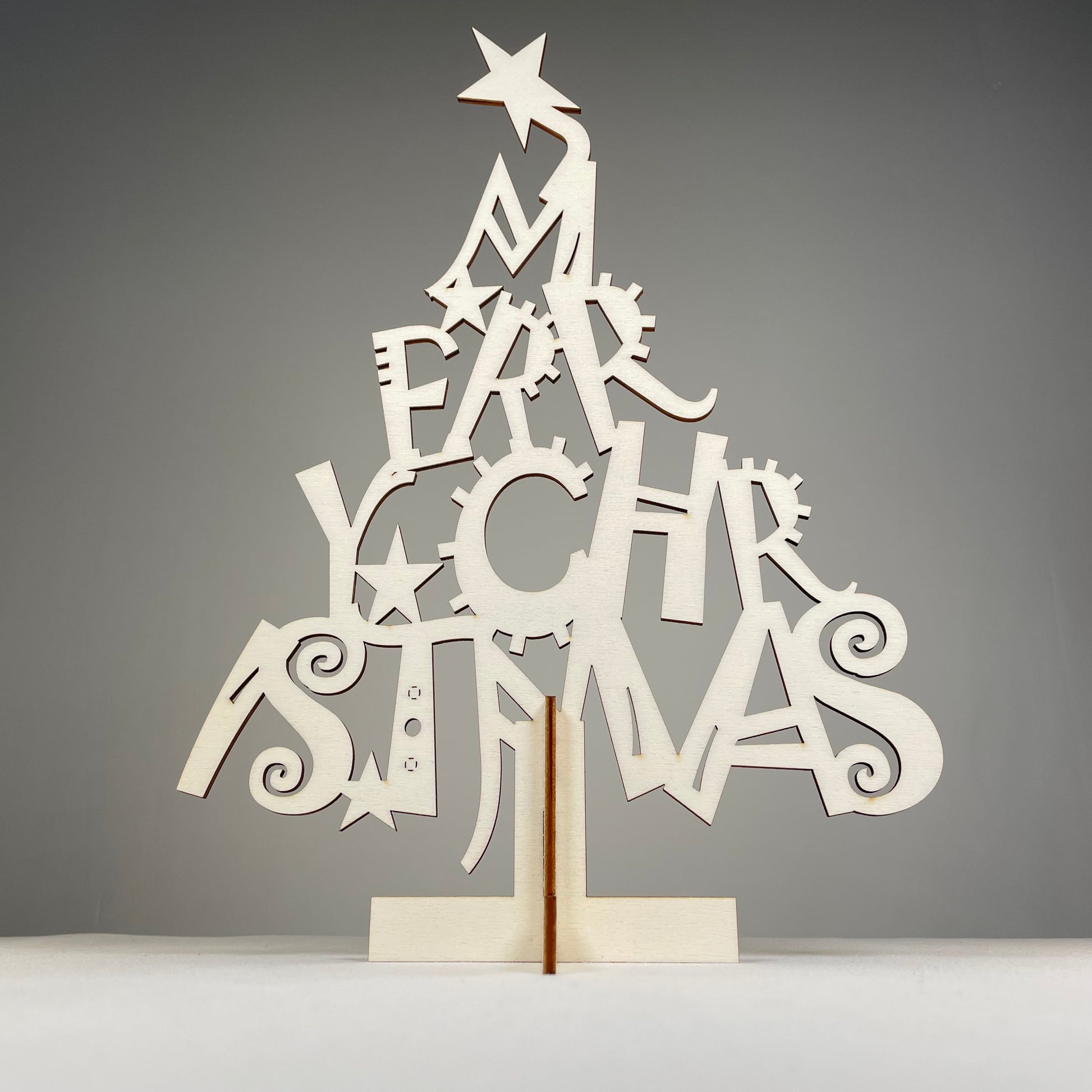Christmas Tree #1 Kit - Flat Pack Model Kit by Curious Rabbit ® - Curious Rabbit