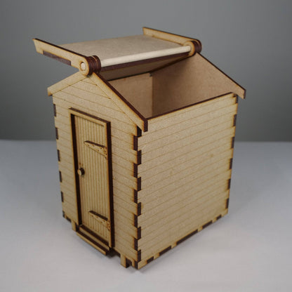Beach Hut - Flat Pack Model Kit by Curious Rabbit ® - Curious Rabbit